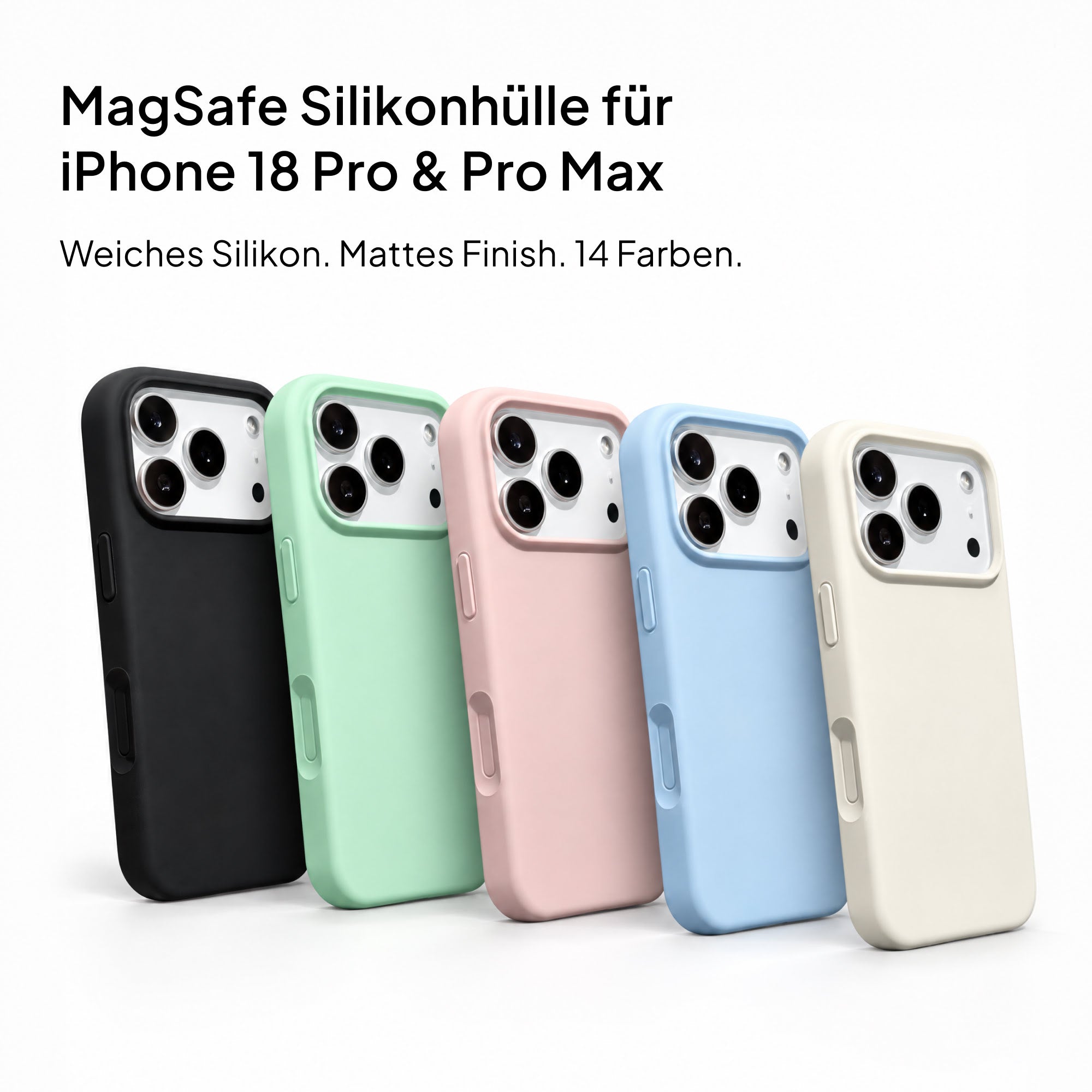 MagSafe Silikonhülle für iPhone 18 Pro und Pro Max