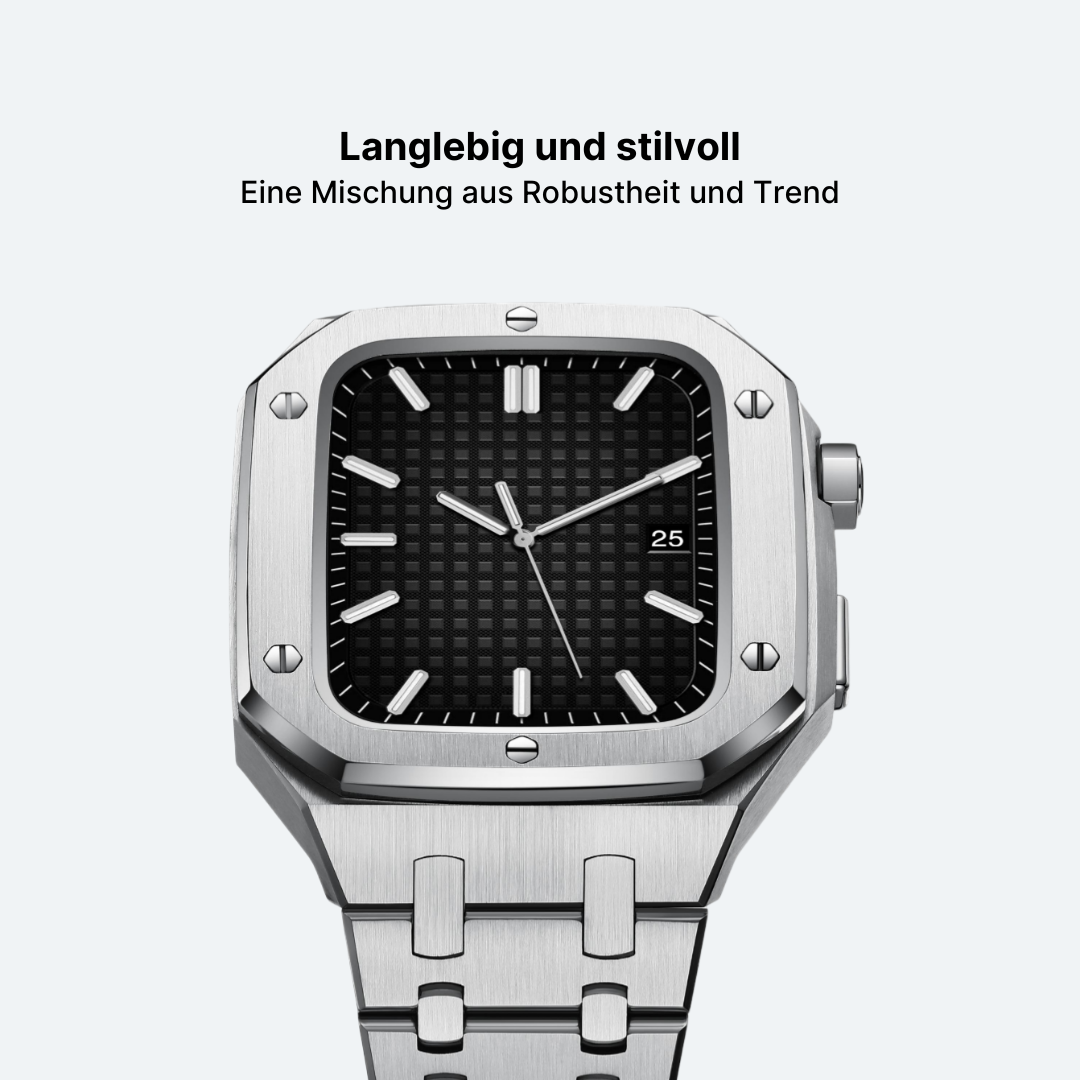 Edelstahlgehäuse und -armband für die Apple Watch