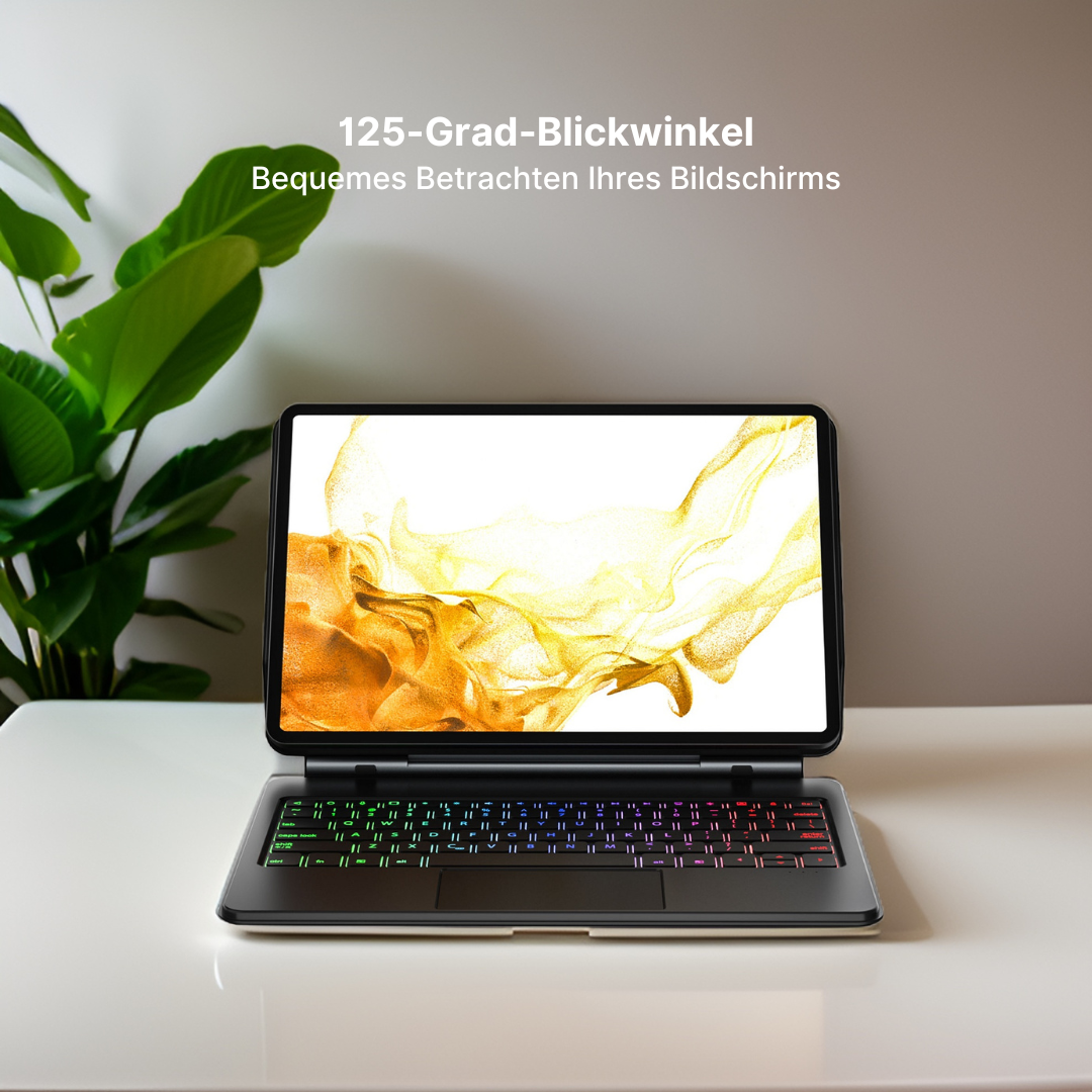 Astro - Kabellose Tastaturhülle mit Touchpad für Samsung Tab 12,4" & 11"