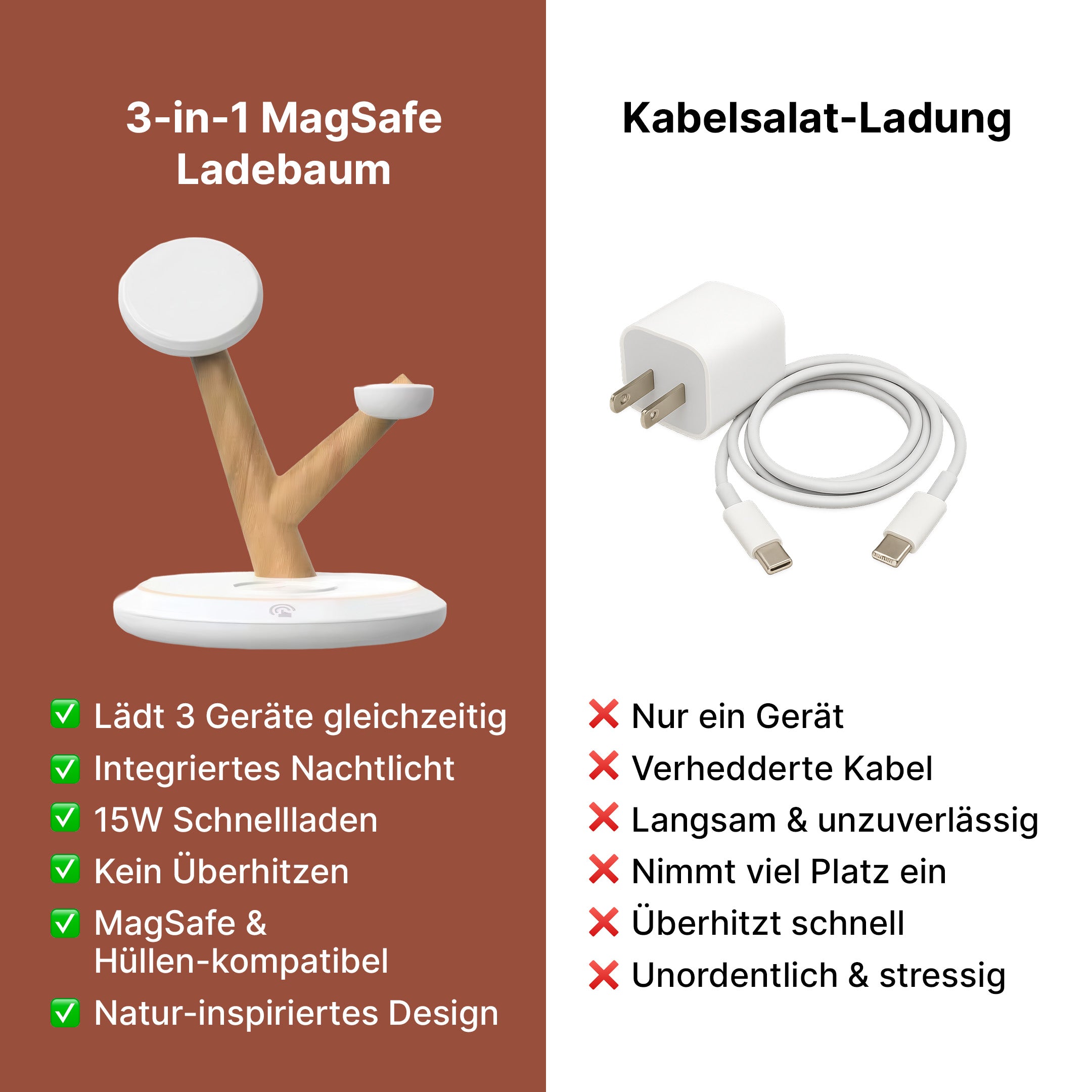 3-in-1 MagSafe Ladebaum