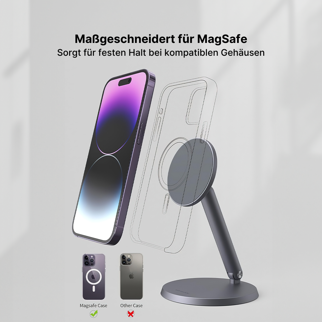 FlexiGrip Tragbarer magnetischer Handyhalter - Verstellbar & Faltbar