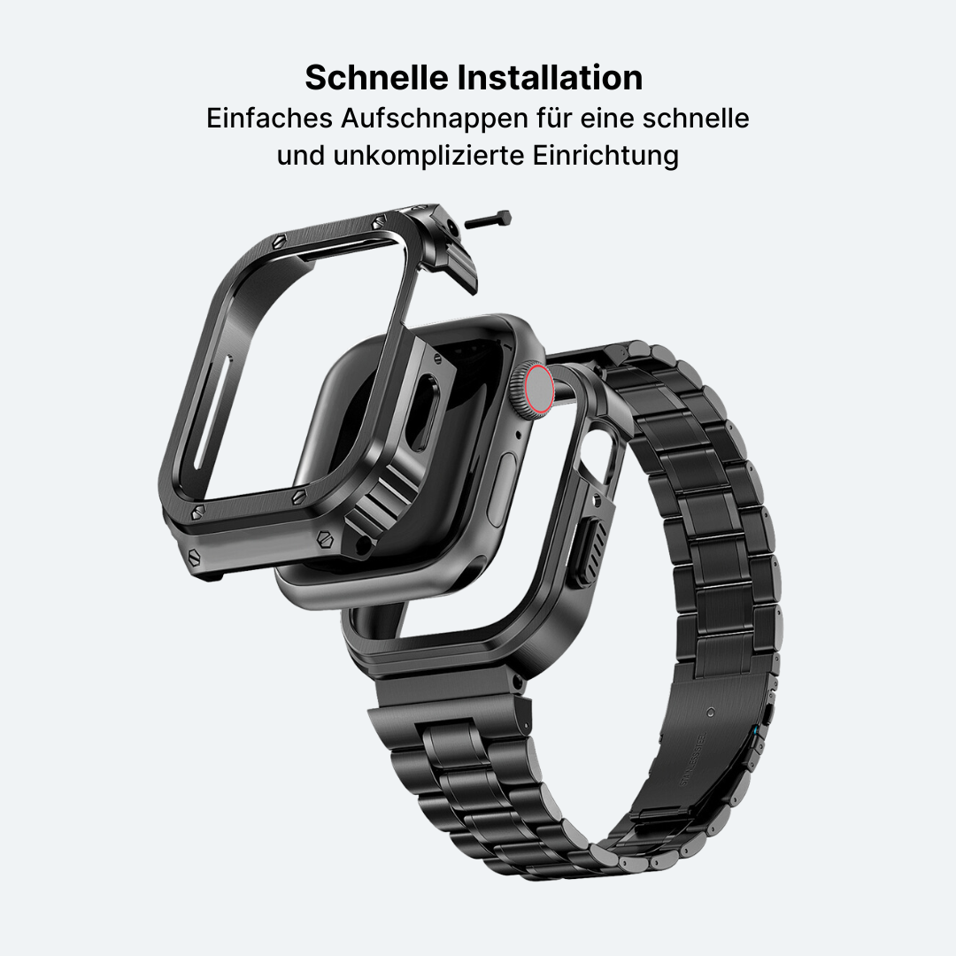 Edelstahl Apple Watch Armband mit Ultra-Dünnem Gehäusedesign
