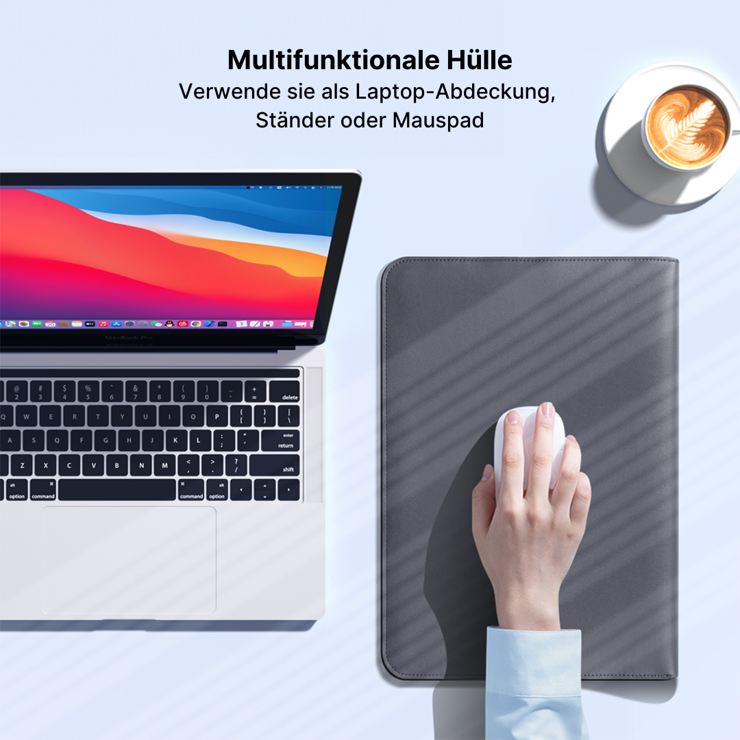 UltraSlim Laptop-Hülle mit Dreiecksstützständer