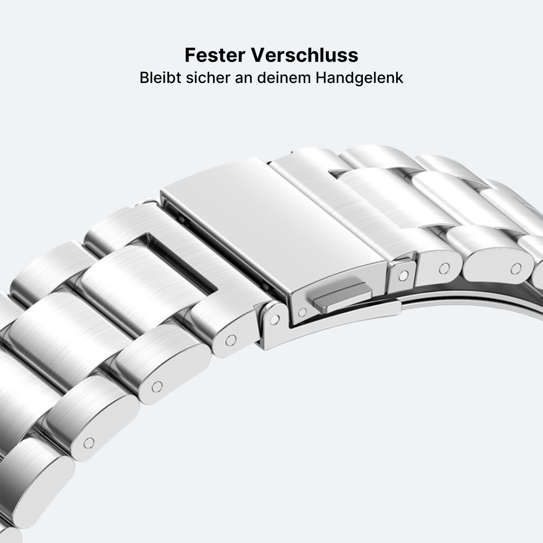 Metallband mit Schmetterlingsschließe für Samsung Watch