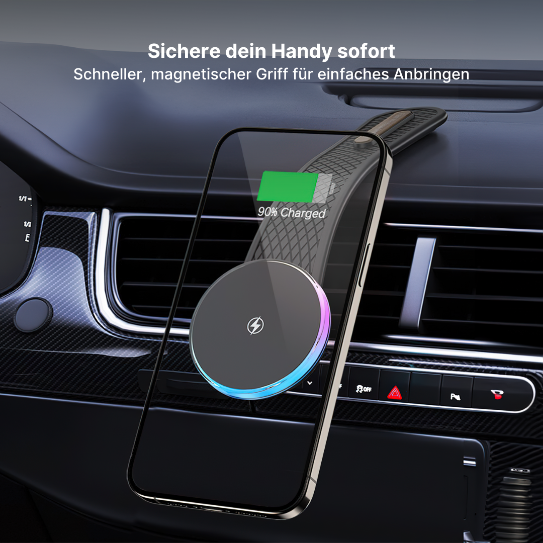 RGB-Autoladegerät Biegsamer Magnetischer Kabelloser Handy-Ladegerät