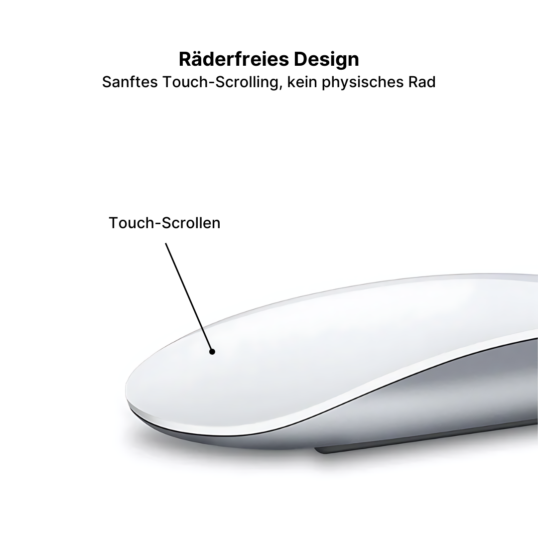 TravelLite Bluetooth-Maus - Ultra-dünn & leicht für Reisen
