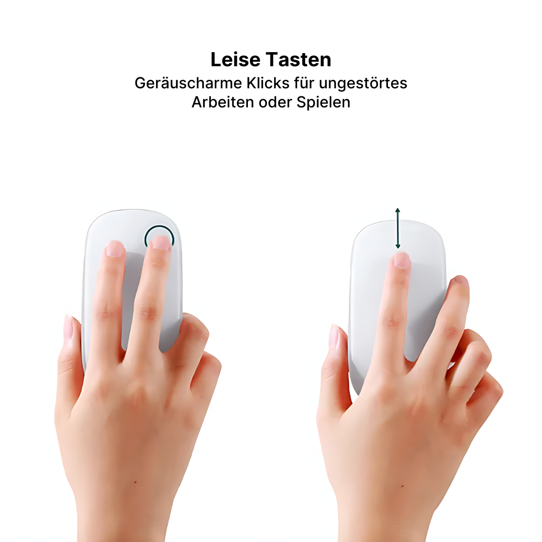 TravelLite Bluetooth-Maus - Ultra-dünn & leicht für Reisen