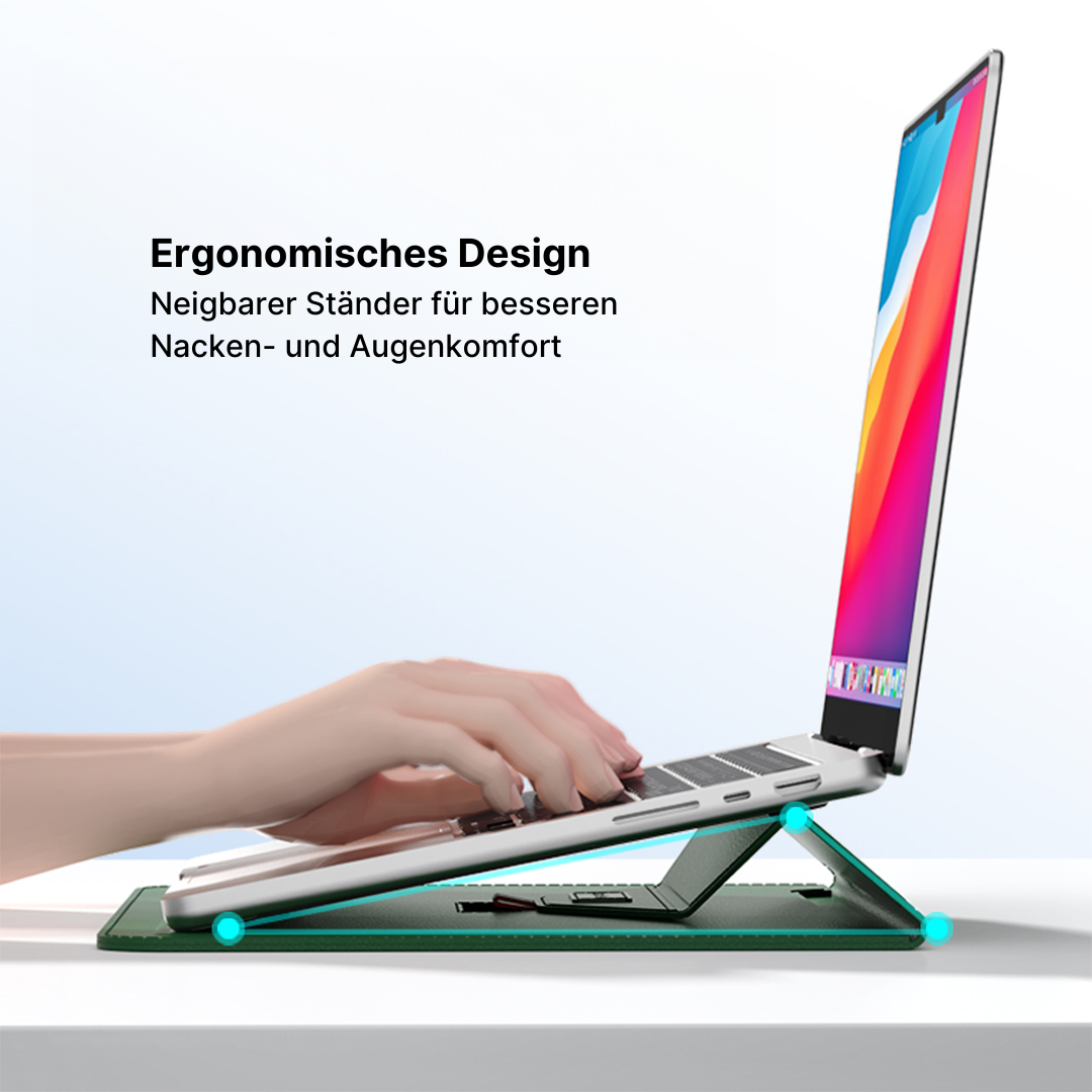 UltraSlim Laptop-Hülle mit Dreiecksstützständer
