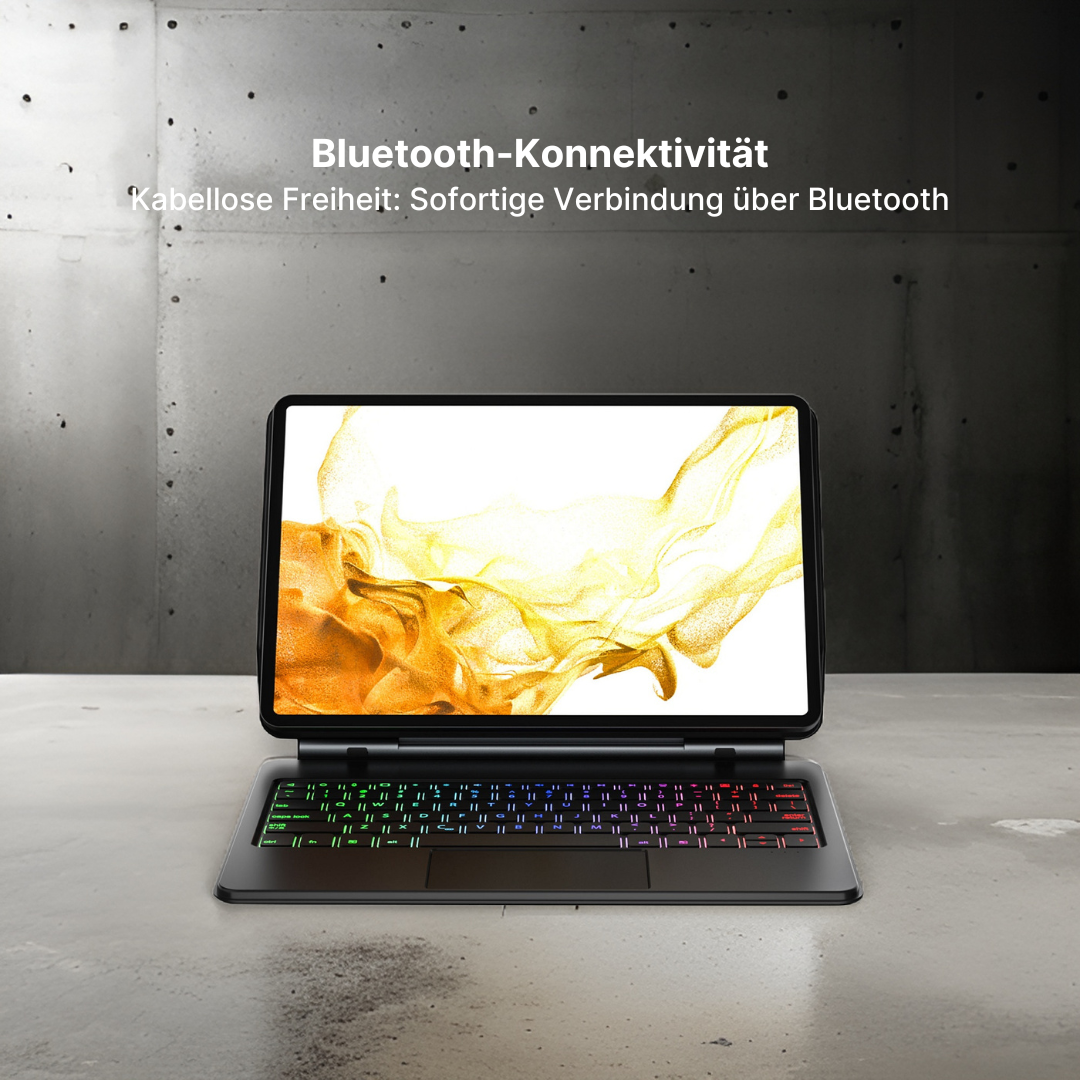 Astro - Kabellose Tastaturhülle mit Touchpad für Samsung Tab 12,4" & 11"