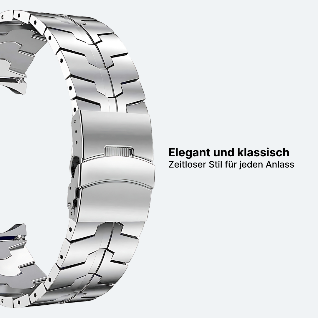 Metallband mit Schmetterlingsschließe für Samsung Watch