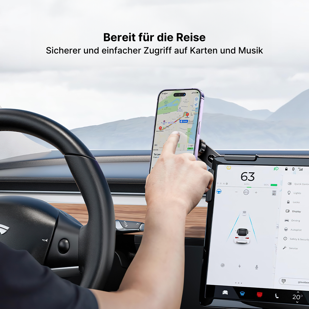 MagSafe Halterung für iPhone am Laptop