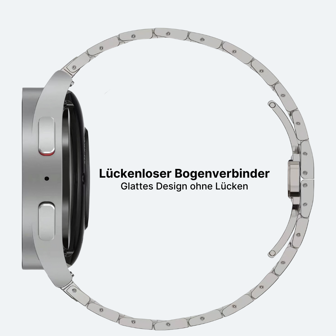 Metallband mit Schmetterlingsschließe für Samsung Watch