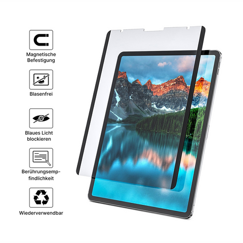Blaulichtblockierender Bildschirmschutz für iPad