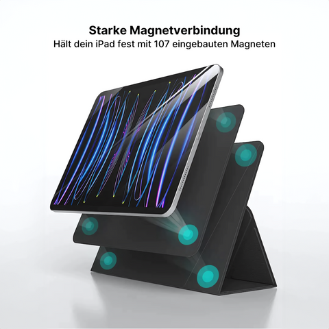 MagStand Schlanke iPad-Hülle mit Klappständer & Auto Wake
