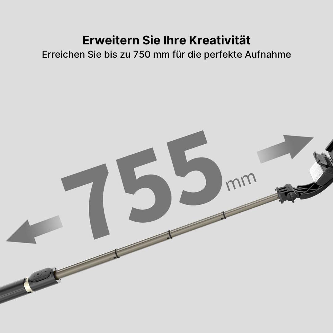 Drahtloses Bluetooth-Selfie-Stick-Stativ für Kreative