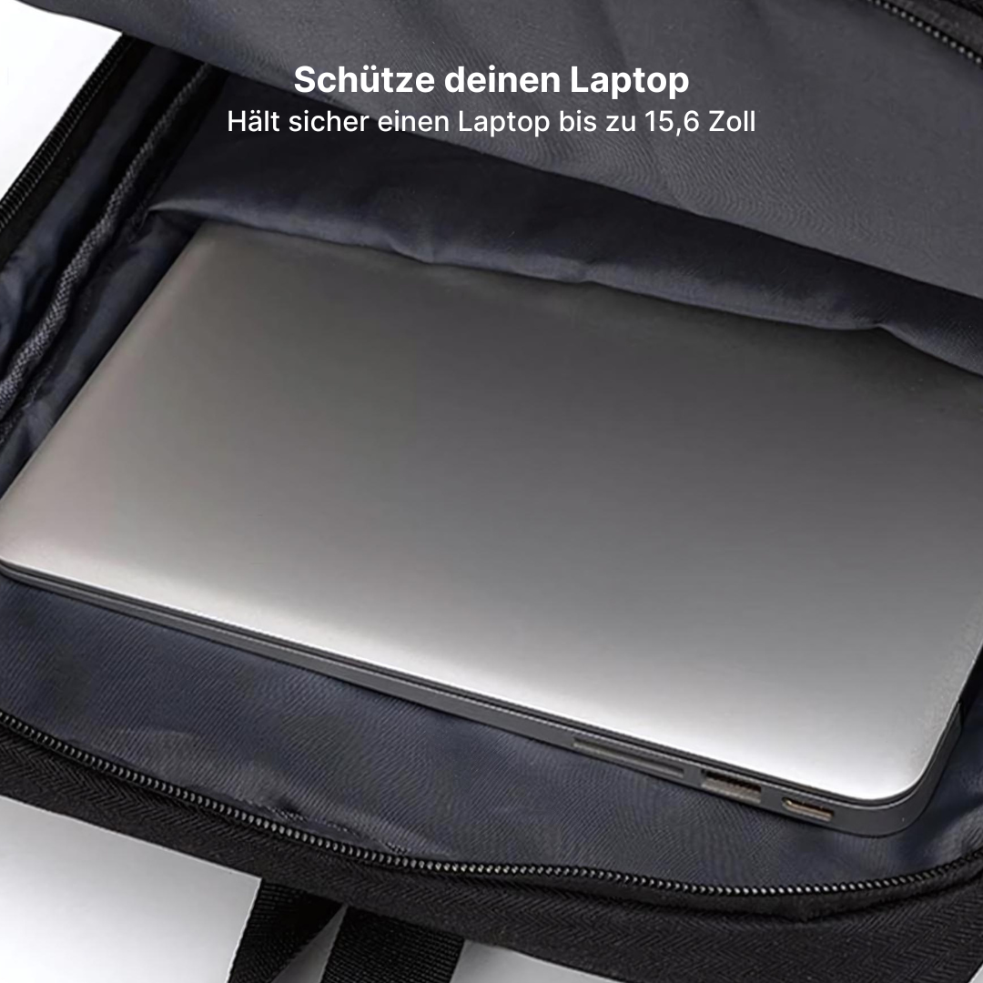 Nylon Business-Rucksack mit integriertem USB-Anschluss