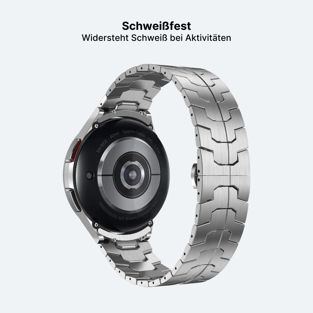 Metallband mit Schmetterlingsschließe für Samsung Watch