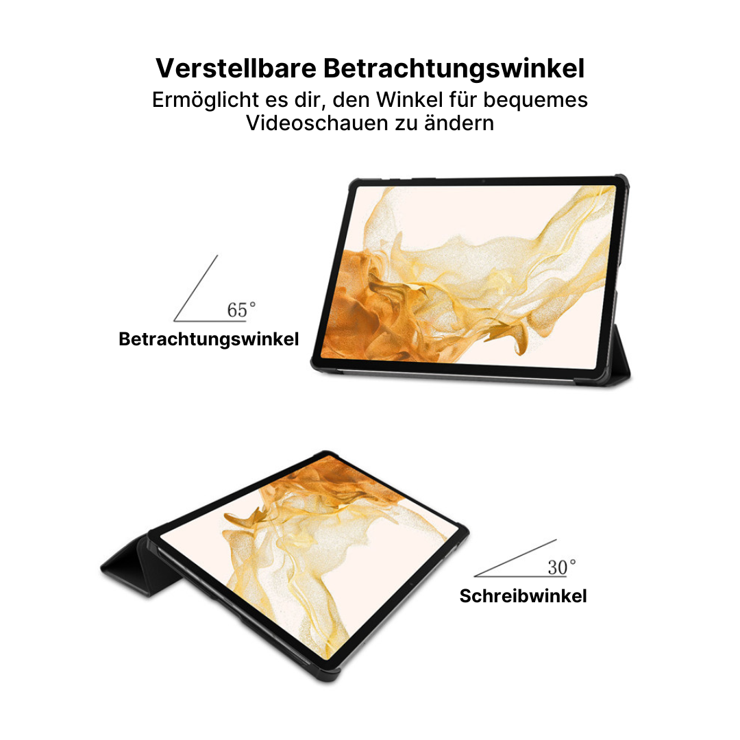 Schlanke und leichte Samsung Galaxy Tab-Hülle mit dreifach faltbarem Rollendesign