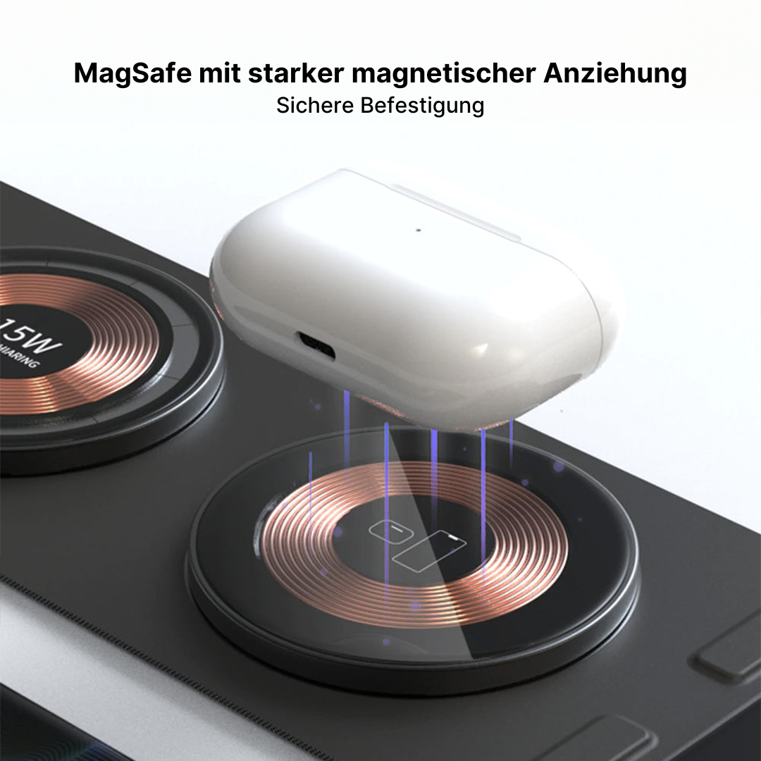 3-in-1 Kabelloses Ladegerät für Reisen