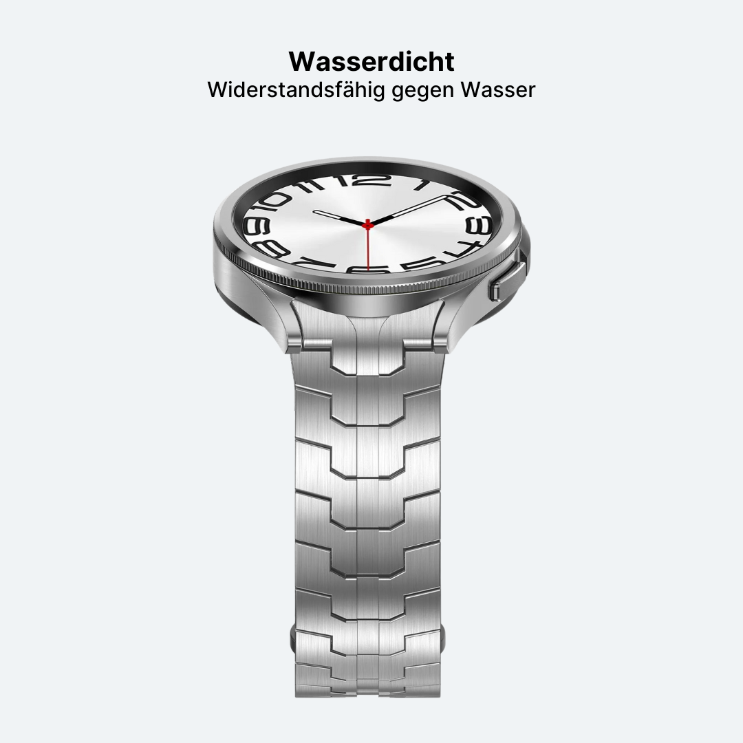 Metallband mit Schmetterlingsschließe für Samsung Watch