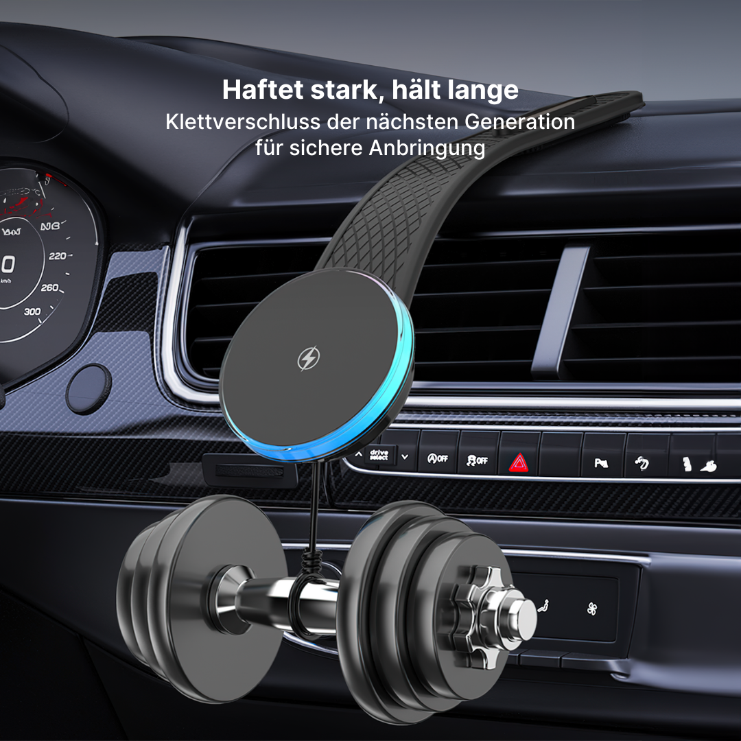 RGB-Autoladegerät Biegsamer Magnetischer Kabelloser Handy-Ladegerät