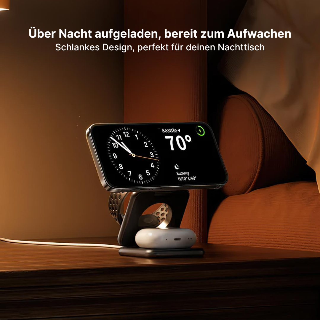 Trio 3-in-1 Faltbare Kabellose Ladestation