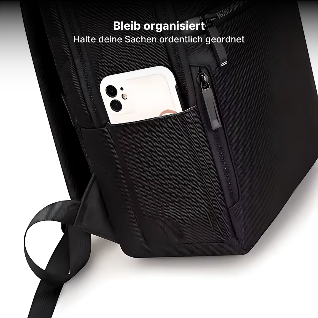 Nylon Business-Rucksack mit integriertem USB-Anschluss