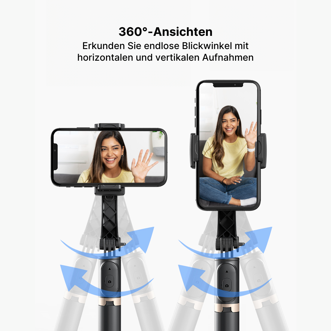 Drahtloses Bluetooth-Selfie-Stick-Stativ für Kreative