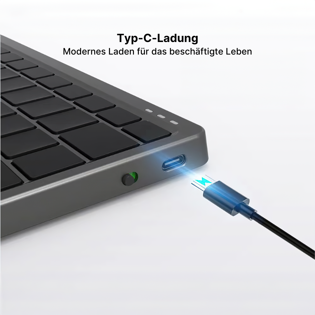 Kabellose tragbare Tastatur für Tablets und Smartphones
