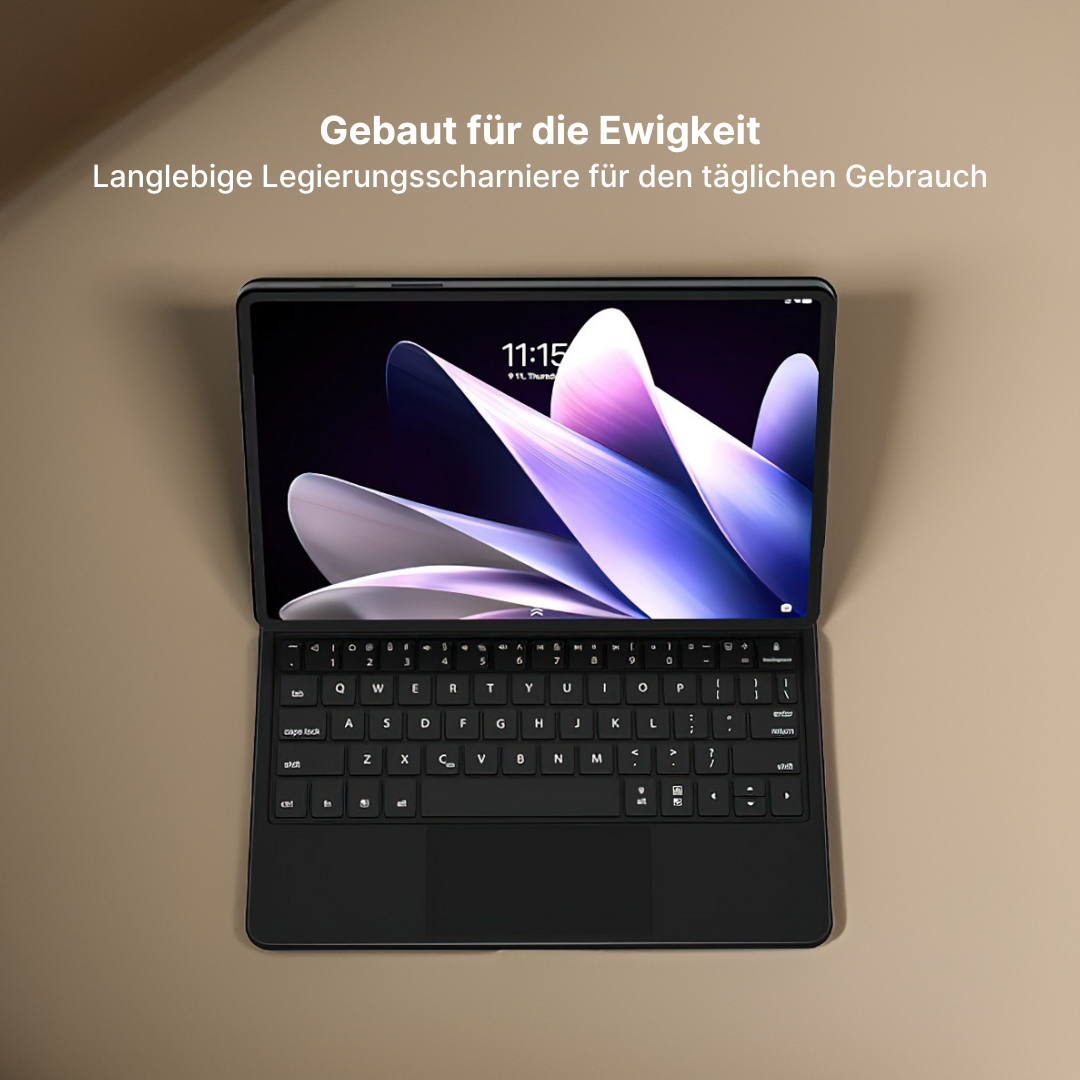 Astro - Kabellose Tastaturhülle mit Touchpad für Samsung Tab 12,4" & 11"