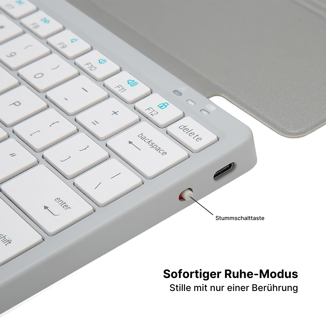 Kabellose tragbare Tastatur für Tablets und Smartphones