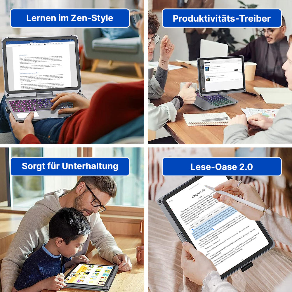 Rotate Pro Kabelloses Tastaturgehäuse für iPad