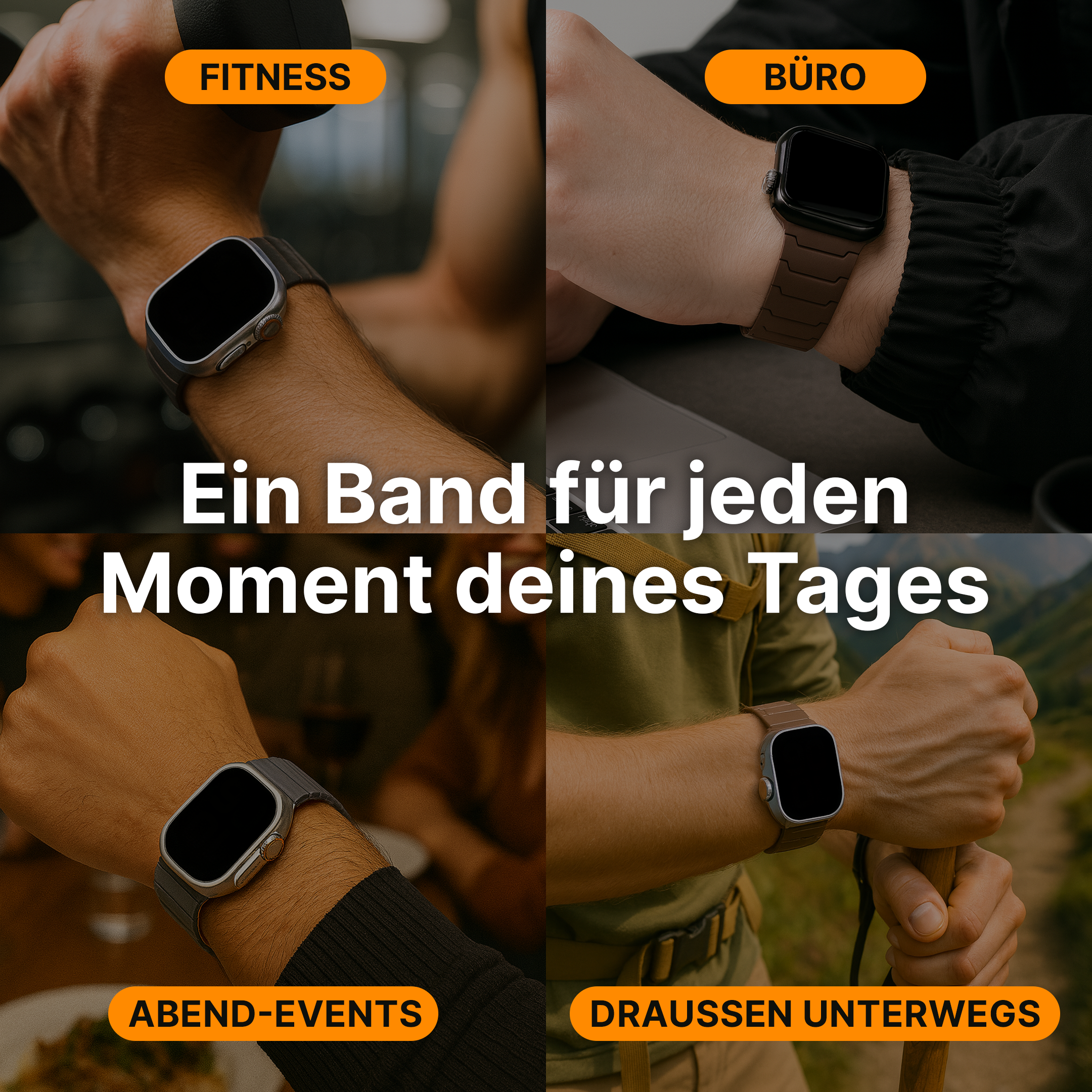 Magnetisches Silikonarmband für die Apple Watch