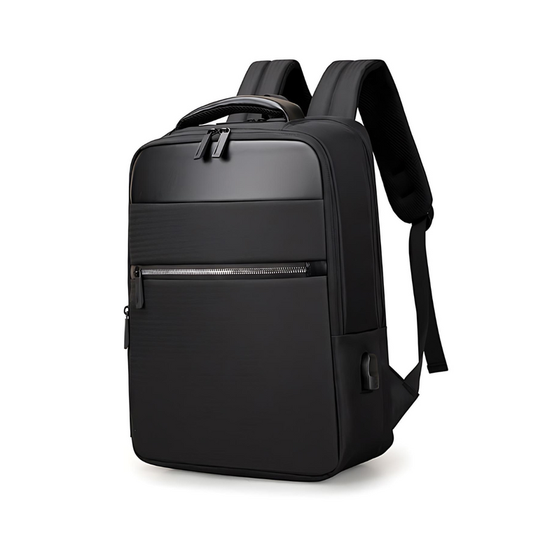 Nylon Business-Rucksack mit integriertem USB-Anschluss