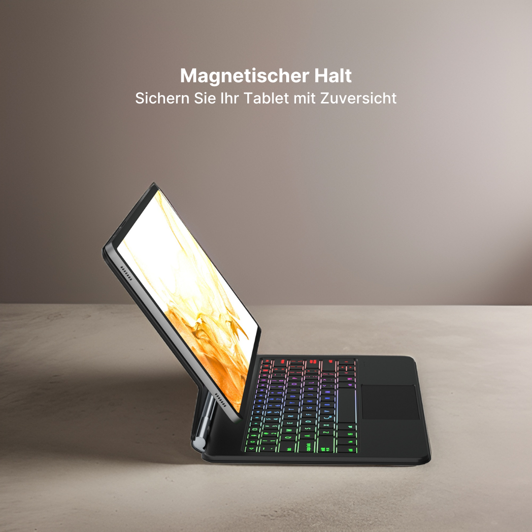 Astro - Kabellose Tastaturhülle mit Touchpad für Samsung Tab 12,4" & 11"