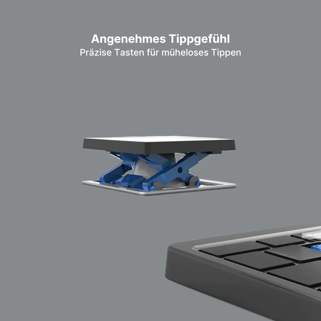 Kabellose tragbare Tastatur für Tablets und Smartphones