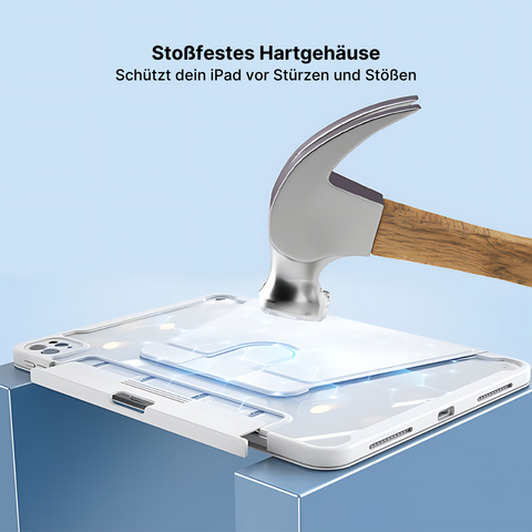 Acryl-Hartschale für iPad mit 360 Grad Rotation und Stifthalter