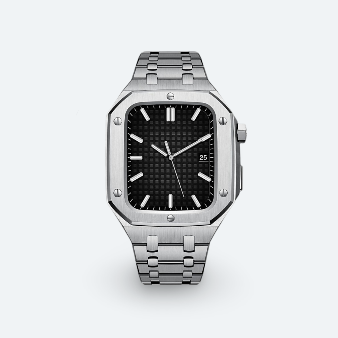 Edelstahlgehäuse und -armband für die Apple Watch