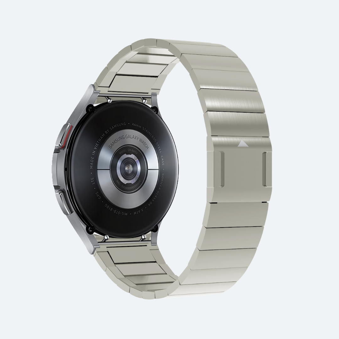 Samsung Galaxy Watch Edelstahl-Gliederarmband