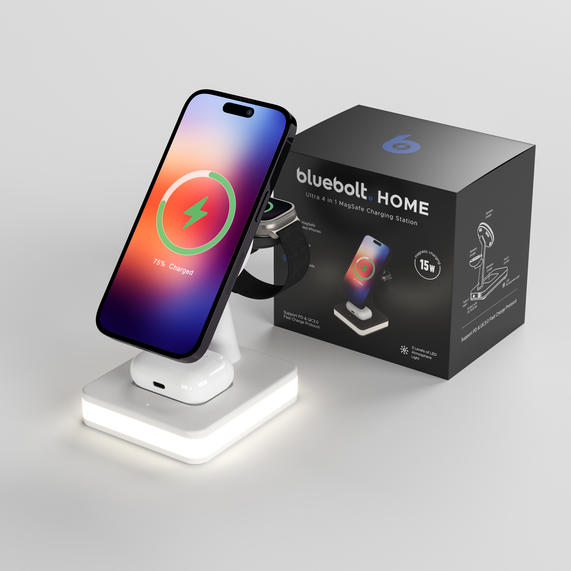 Ultra 4 in 1 MagSafe Kabellose Ladestation