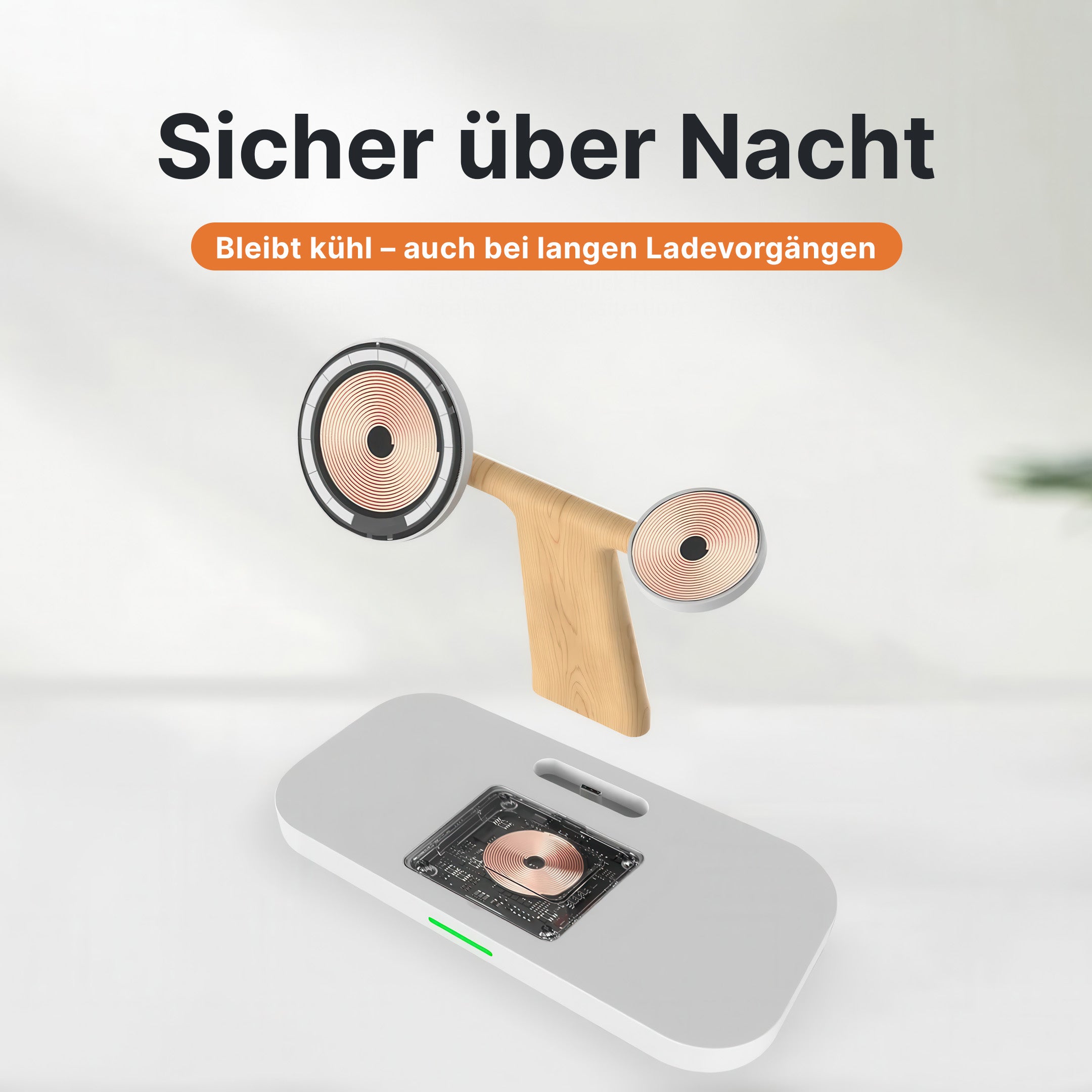 3-in-1 MagSafe Wireless Charger mit Nachtlampe