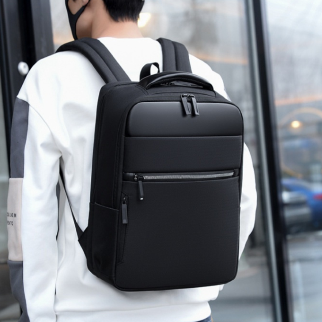 Nylon Business-Rucksack mit integriertem USB-Anschluss