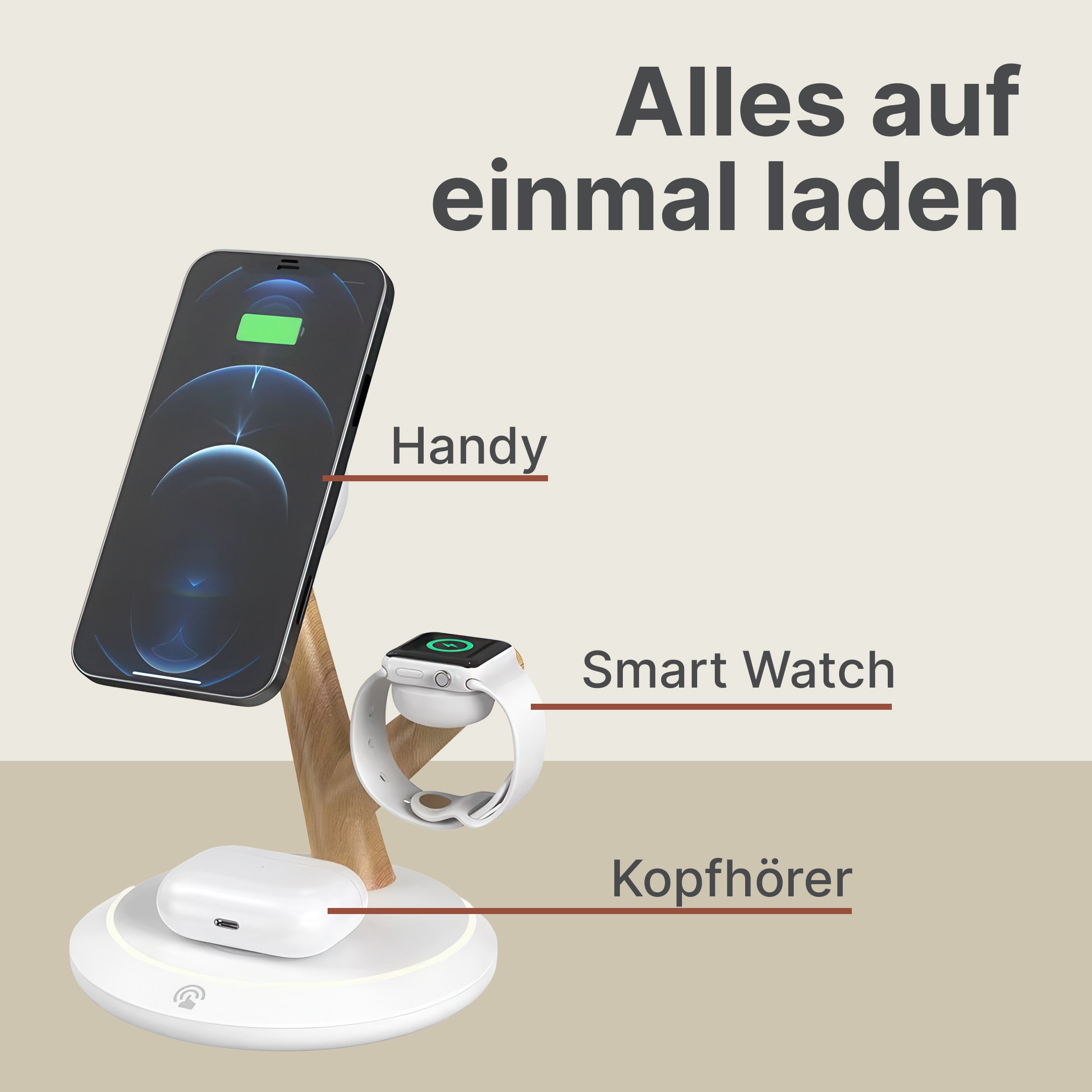 3-in-1 MagSafe Ladebaum