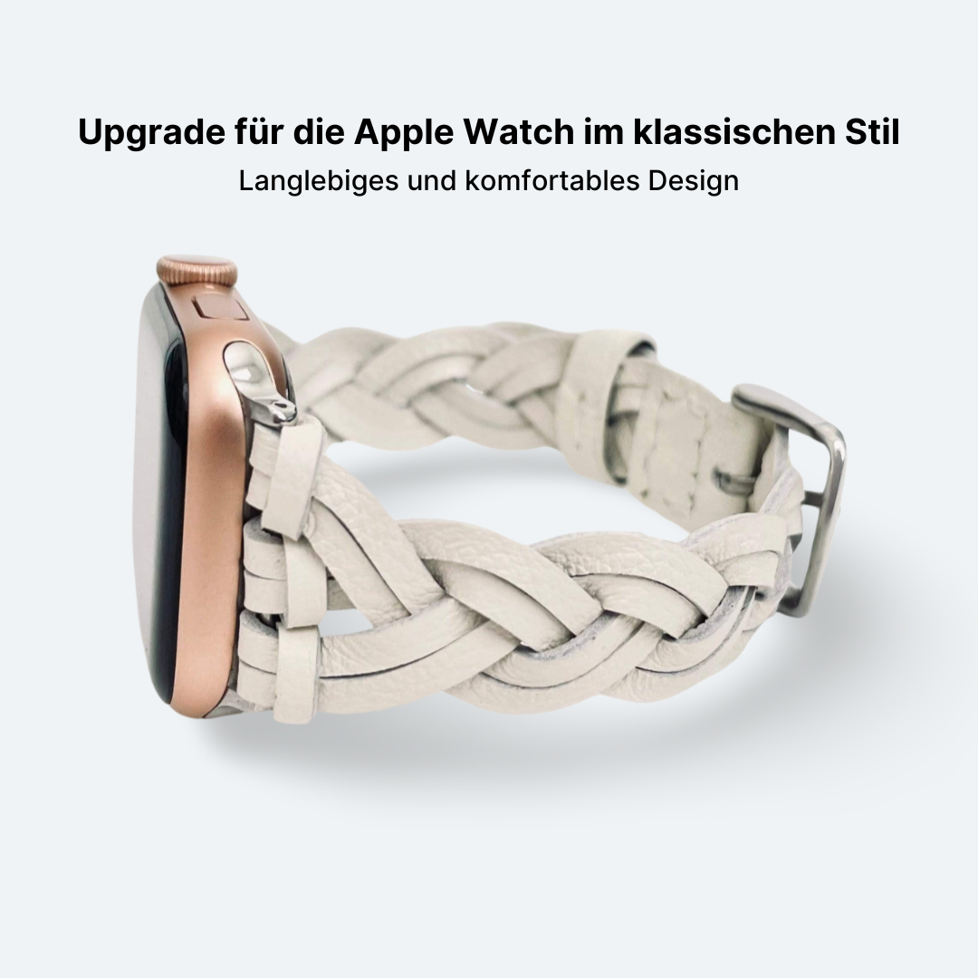 Artisan Weave Leather Apple Watch Strap