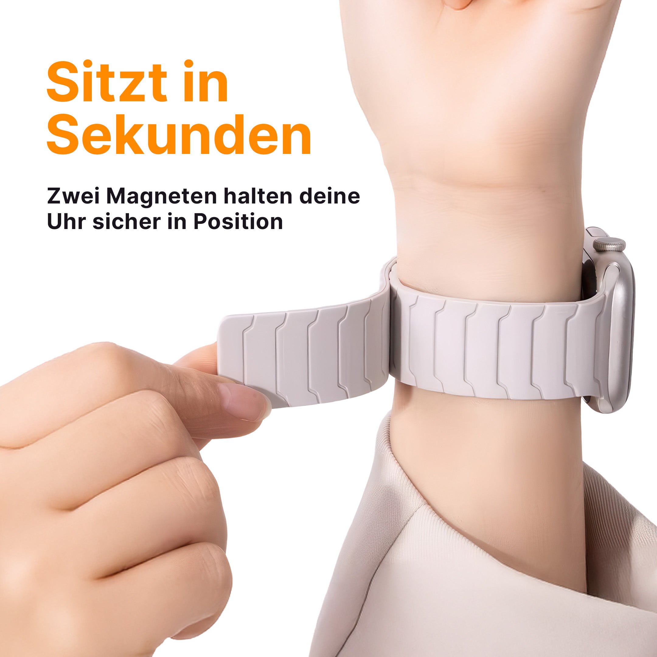 Magnetisches Silikonarmband für die Apple Watch
