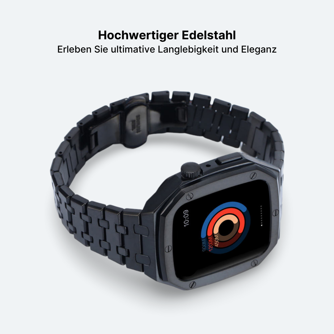 Edelstahlgehäuse und -armband für die Apple Watch