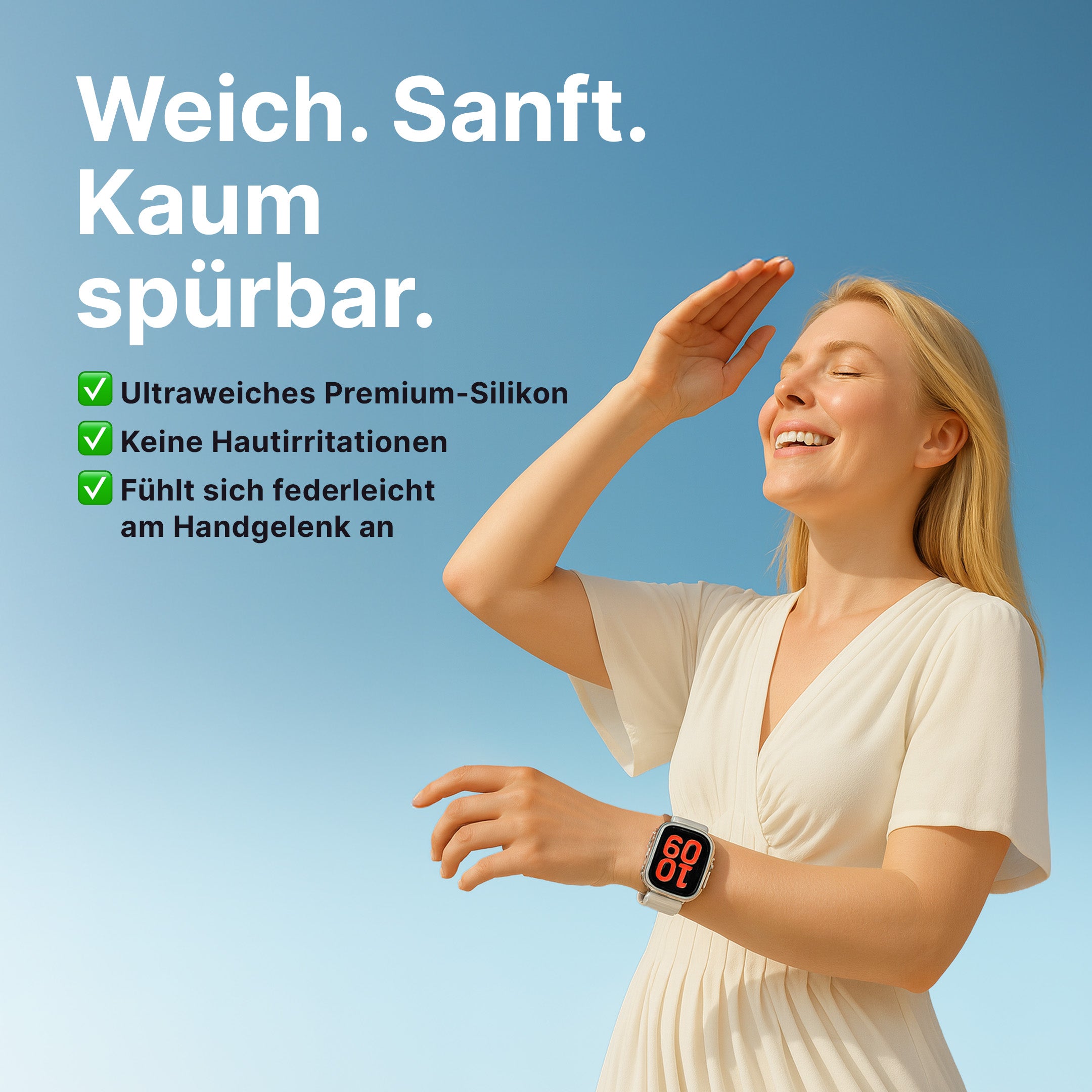 Magnetisches Silikonarmband für die Apple Watch