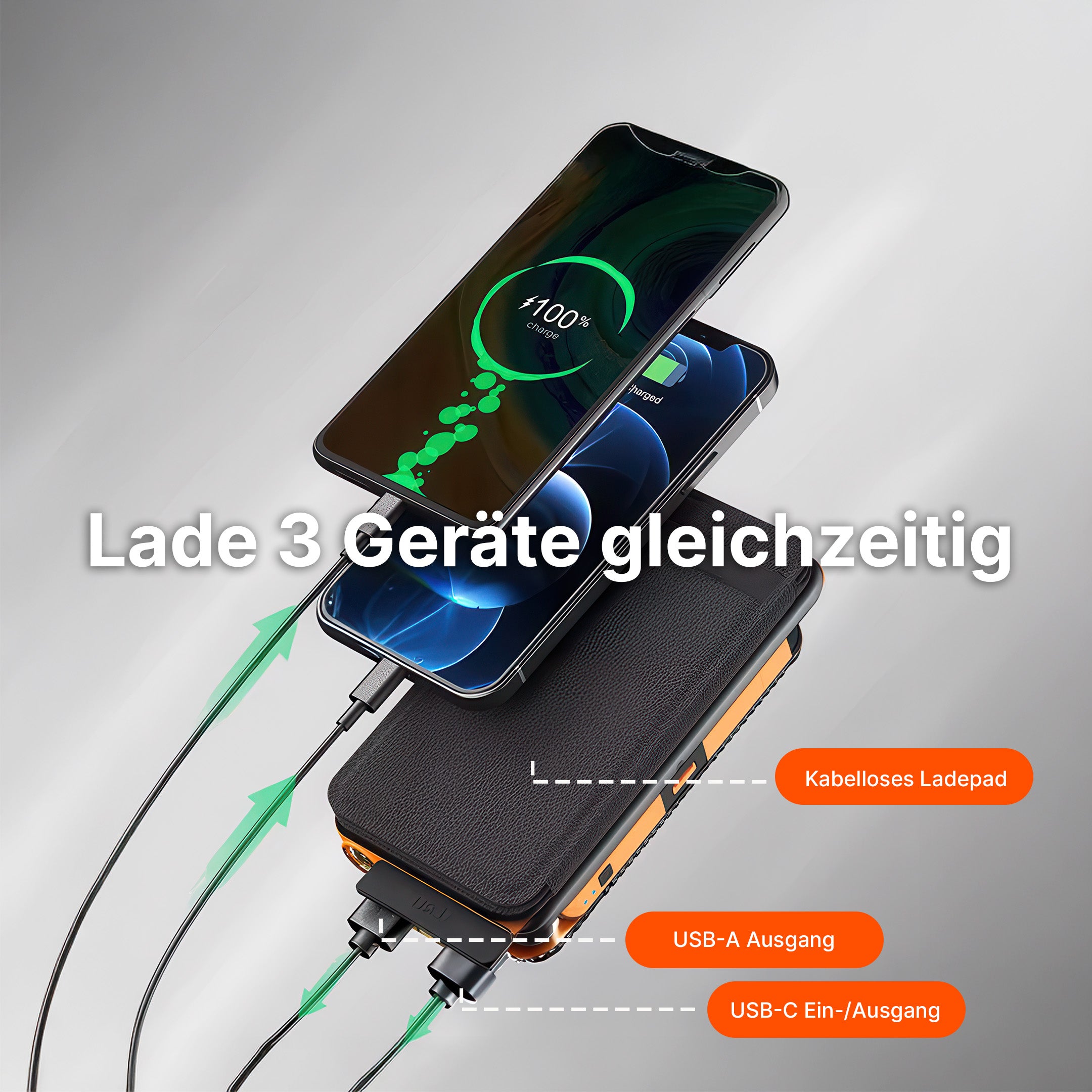 SolaBank Fold Kabellose Powerbank 10000mAh