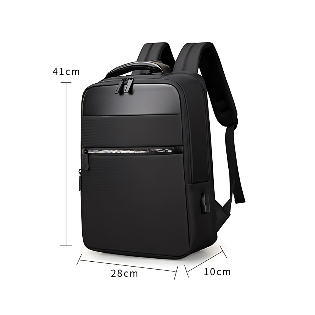 Nylon Business-Rucksack mit integriertem USB-Anschluss