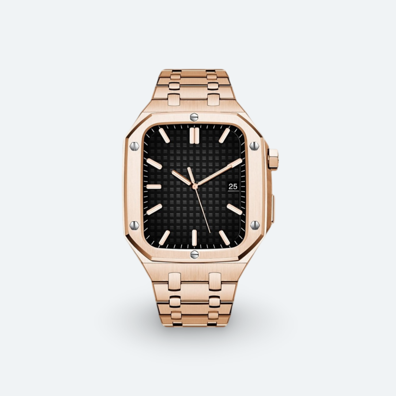 Edelstahlgehäuse und -armband für die Apple Watch